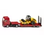 Siku MAN veok koos teerulliga, Veoauto/haagise mudel, 1:87, MAN, Poiss/Tüdruk, Metall, Plast, Punane, Kollane
