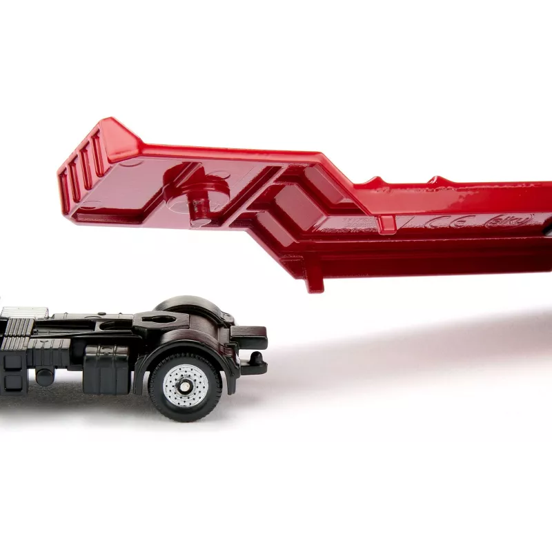 Siku MAN veok koos teerulliga, Veoauto/haagise mudel, 1:87, MAN, Poiss/Tüdruk, Metall, Plast, Punane, Kollane