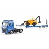 Siku MAN veoauto kopalaaduriga, veoauto/haagise mudel, 1:87, MAN, poiss/tüdruk, metall, plastik, sinine, kollane