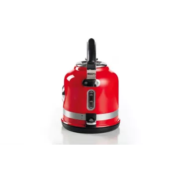 Ariete 2854 Moderna elektriline veekeetja, 2000 W, 1,7 L mahutavus, 360° juhtmevaba, automaatne väljalülitus, eemaldatav filter, nähtav veetase, termomeeter, punane