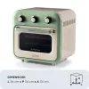 Ariete 4632 õhufritüür ja ahi Vintage, 1400W, 2in1, mahutavus 16L, tarvikud kaasas, taimer 60 minutit, topeltklaas, roheline