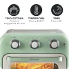 Ariete 4632 õhufritüür ja ahi Vintage, 1400W, 2in1, mahutavus 16L, tarvikud kaasas, taimer 60 minutit, topeltklaas, roheline