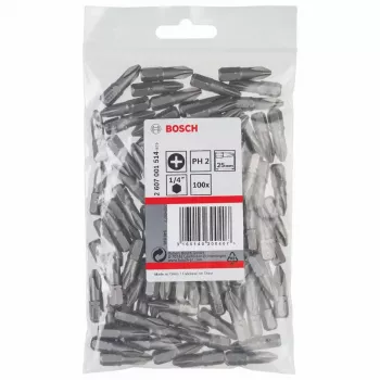 Kruvikeeramisotsak Bosch 2607001514 100 tk PH 2 25 mm Kuuskant