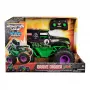 Monster Jam, ametlik Smash & Bash Grave Digger kaugjuhitav sise- ja välissõiduk, 1:15 mõõtkavas parandatav monsterveoauto, laste mänguasjad poistele ja tüdrukutele alates 4. eluaastast