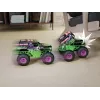 Monster Jam, ametlik Smash & Bash Grave Digger kaugjuhitav sise- ja välissõiduk, 1:15 mõõtkavas parandatav monsterveoauto, laste mänguasjad poistele ja tüdrukutele alates 4. eluaastast