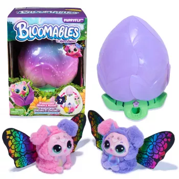 Hatchimals Bloomables, Puppyfly üllatusmänguasi ja lill korratava paljastuse ja muundumisega, üle 100 heli ja reaktsiooni (stiilid varieeruvad), laste mänguasjad tüdrukutele ja poistele