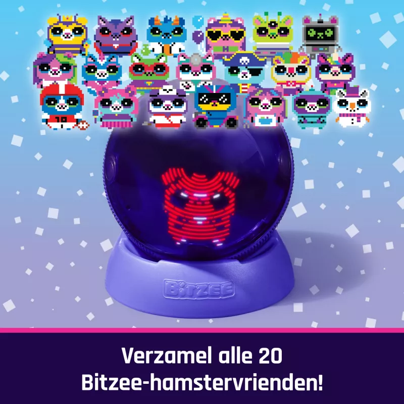 Interaktiivne hamstrikuul Spinmaster Bitzee rohkem kui 20 digitaalse hamstriga, veereb ja reageerib puudutusele, AA patarei, mitmevärviline