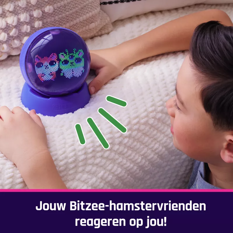 Interaktiivne hamstrikuul Spinmaster Bitzee rohkem kui 20 digitaalse hamstriga, veereb ja reageerib puudutusele, AA patarei, mitmevärviline
