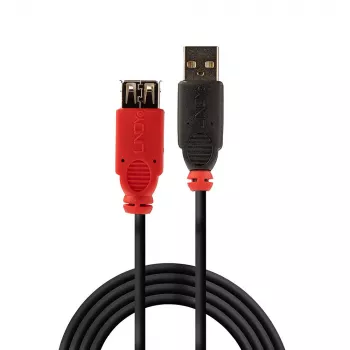 Lindy 5m USB 2.0 Active Extension õhuke, 5 m, USB A, USB A, USB 2.0, 0,48 Gbit/s, Must