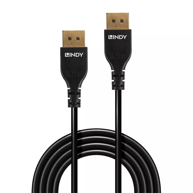 DisplayPort kaabel Lindy 2m õhuke DisplayPort 1.4 kaabel