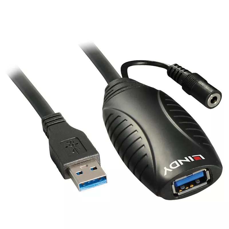 USB-pikenduskaabel Lindy 15m USB 3.0 aktiivne pikendus