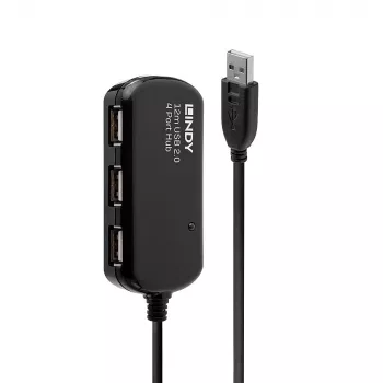 Lindy 12m USB 2.0 aktiivlaiendus Pro Hub