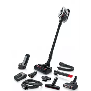 Bosch Serie 8 BSS825ALL pulkpuhasti/elektriline luud Aku Kuiv Kotita Must, Valge 5 Ah