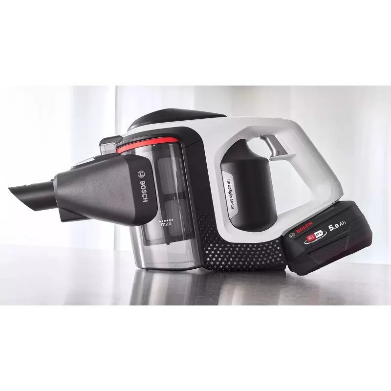 Bosch Serie 8 BSS825ALL pulkpuhasti/elektriline luud Aku Kuiv Kotita Must, Valge 5 Ah