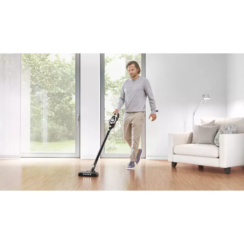 Bosch Serie 8 BSS825ALL pulkpuhasti/elektriline luud Aku Kuiv Kotita Must, Valge 5 Ah