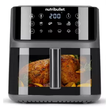 NutriBullet CrispLite Vision 8 L eraldiseisev 2000 W kuumaõhufritüür Must
