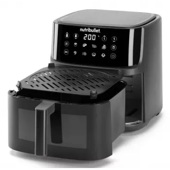NutriBullet CrispLite Vision 8 L eraldiseisev 2000 W kuumaõhufritüür Must