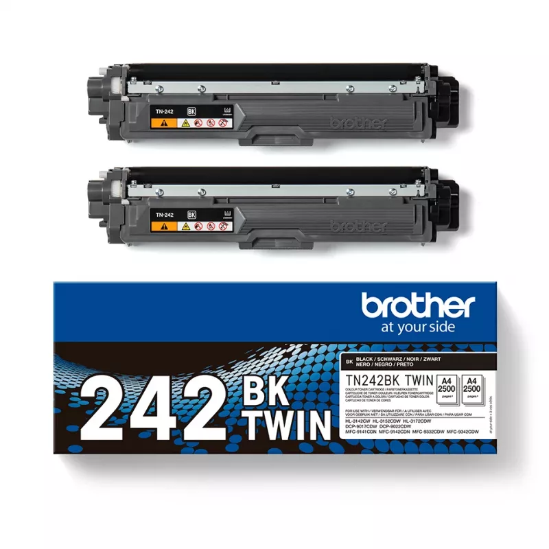 Tonerikassett Brother TN-242BKTWIN 3000 lehekülge Must