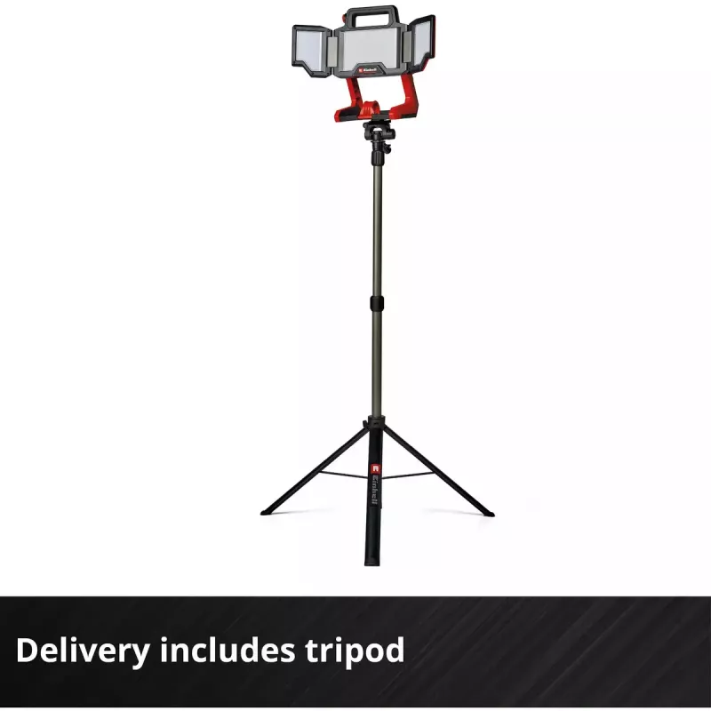 Juhtmeta lamp EINHELL TP-CL 18/3000 Li Set Solo — laetav töövalgusti, punane, müüakse ilma aku ja laadijata