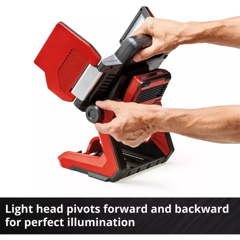 Juhtmeta lamp EINHELL TP-CL 18/3000 Li Set Solo — laetav töövalgusti, punane, müüakse ilma aku ja laadijata