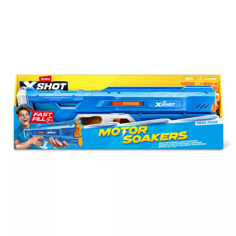 Zuru water blaster Mega Pulse Motor Soaker XSHOT — akutoitel motoriseeritud veeprits (mudel 118159)