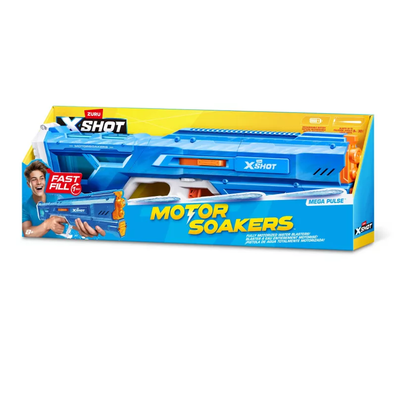 Zuru water blaster Mega Pulse Motor Soaker XSHOT — akutoitel motoriseeritud veeprits (mudel 118159)