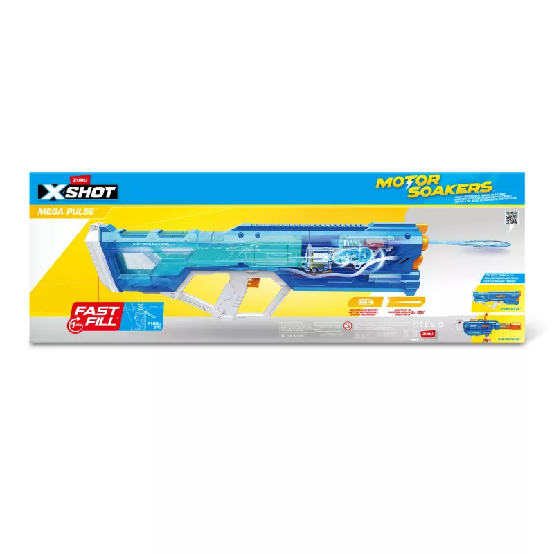 Zuru water blaster Mega Pulse Motor Soaker XSHOT — akutoitel motoriseeritud veeprits (mudel 118159)