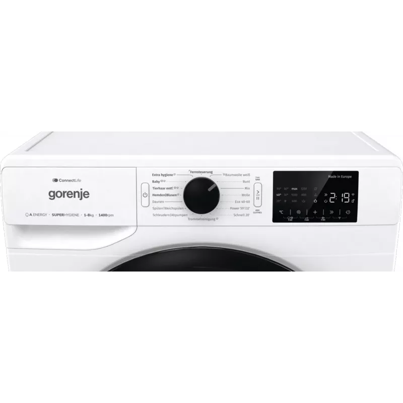 Gorenje WPNEI84A1TS pesumasin eestlaetav 8 kg 1400 p/min valge