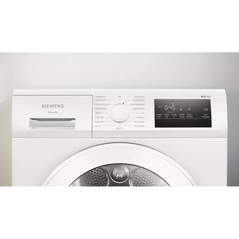 Siemens iQ300 WT45HVA4 kondentskuivati Eraldiseisev Eestlaetav 8 kg Valge