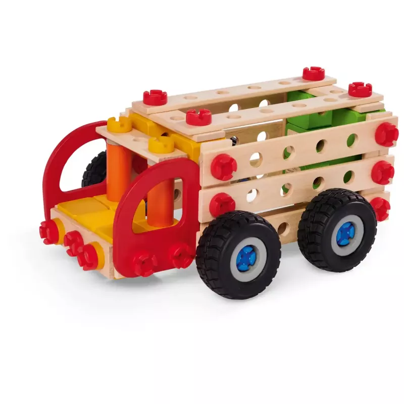Ehitusmängukomplekt Simba-Dickie Eichhorn Constructor Trucks — 135 osa, sõiduki- ja plokielemendid ehitamiseks