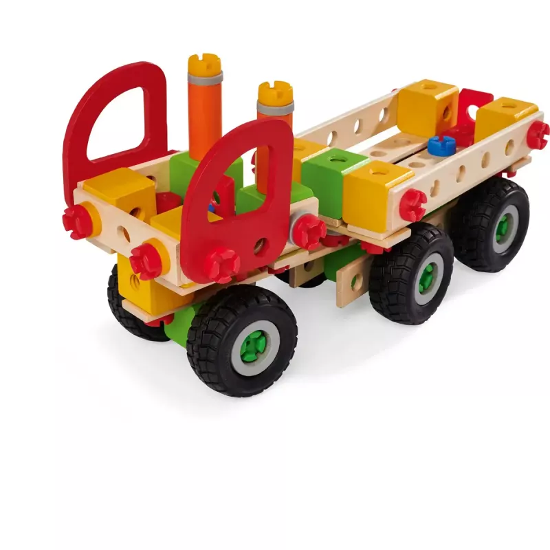 Ehitusmängukomplekt Simba-Dickie Eichhorn Constructor Trucks — 135 osa, sõiduki- ja plokielemendid ehitamiseks