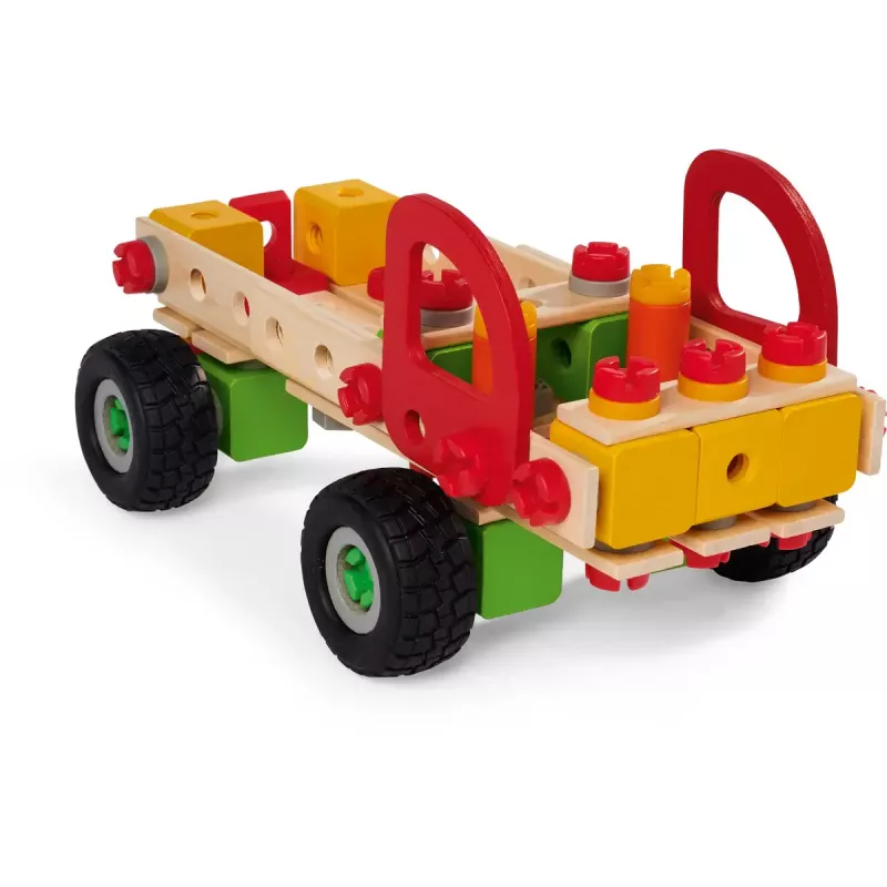 Ehitusmängukomplekt Simba-Dickie Eichhorn Constructor Trucks — 135 osa, sõiduki- ja plokielemendid ehitamiseks