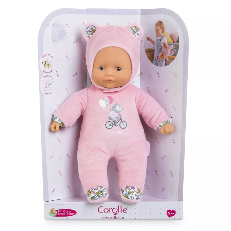 Pehme mängukaru Simba‑Dickie Corolle Mon Doudou Corolle Sweetheart roosa — mõnunuputüüp