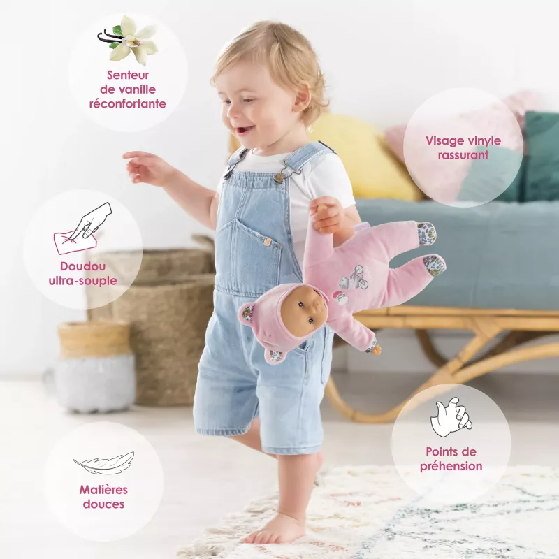 Pehme mängukaru Simba‑Dickie Corolle Mon Doudou Corolle Sweetheart roosa — mõnunuputüüp