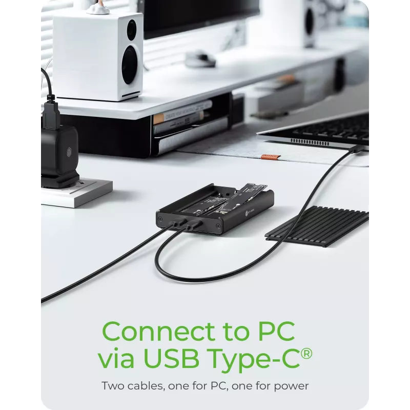 ICY BOX IB-2817M-C32 SSD korpus Must M.2