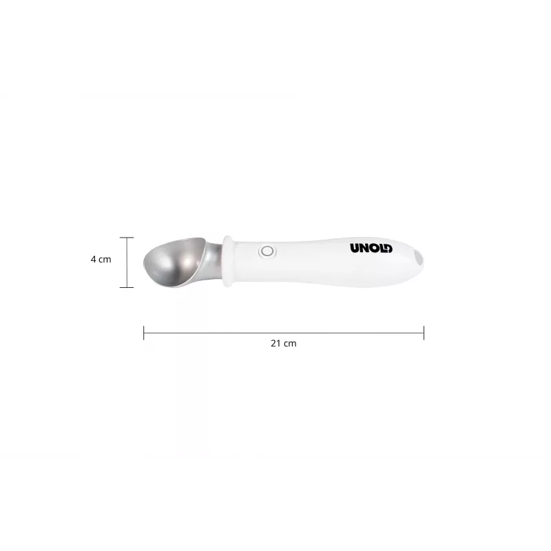Disher scoop Unold 488990 4 mm Stainless steel plastik Valge
