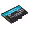 Kingston Technology 64GB microSDXC Canvas Go Plus Gen4 200R A2 U3 üksikpakend ilma adapterita