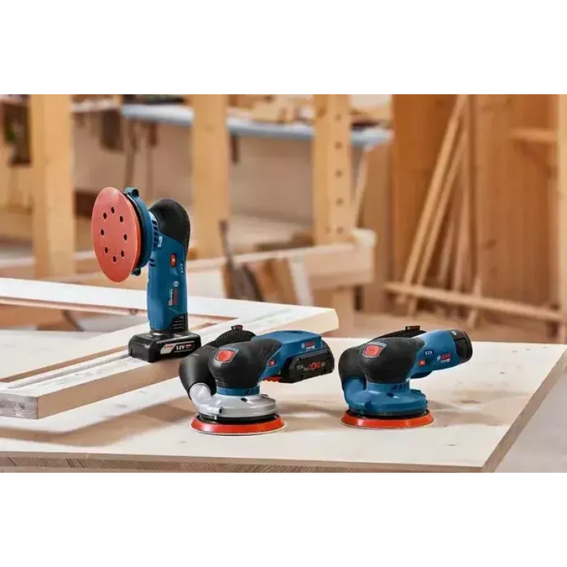 Bosch GEX 12V-125 Professional ketassander 10000 RPM 20000 OPM must, sinine, punane