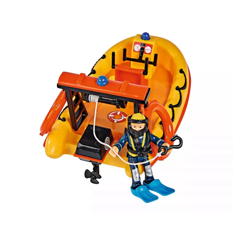 Simba-Dickie Fireman Sam Neptun paat kujukesega — mängusõiduk