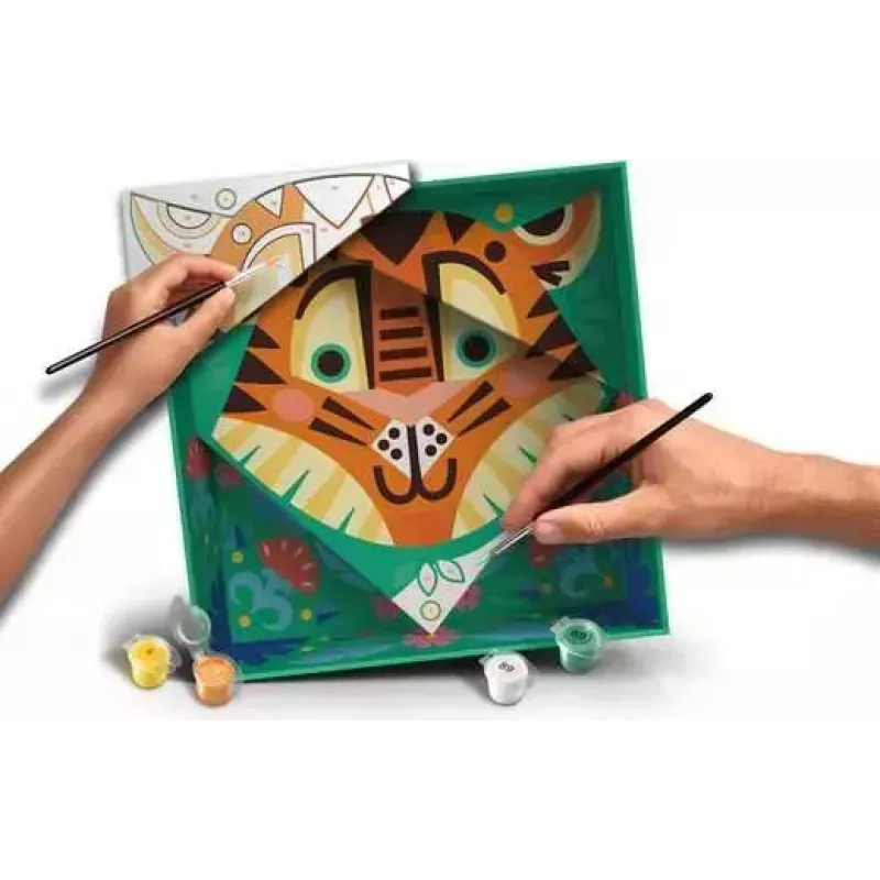 Meisterdamiskomplekt Ravensburger CreArt Do it together – Tiger (ühine maalimistegevus) 25863