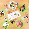 Pusle Ravensburger UP! Farm Animals — progressiivne komplekt 4, 6, 8, 10 tk