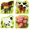 Pusle Ravensburger UP! Farm Animals — progressiivne komplekt 4, 6, 8, 10 tk