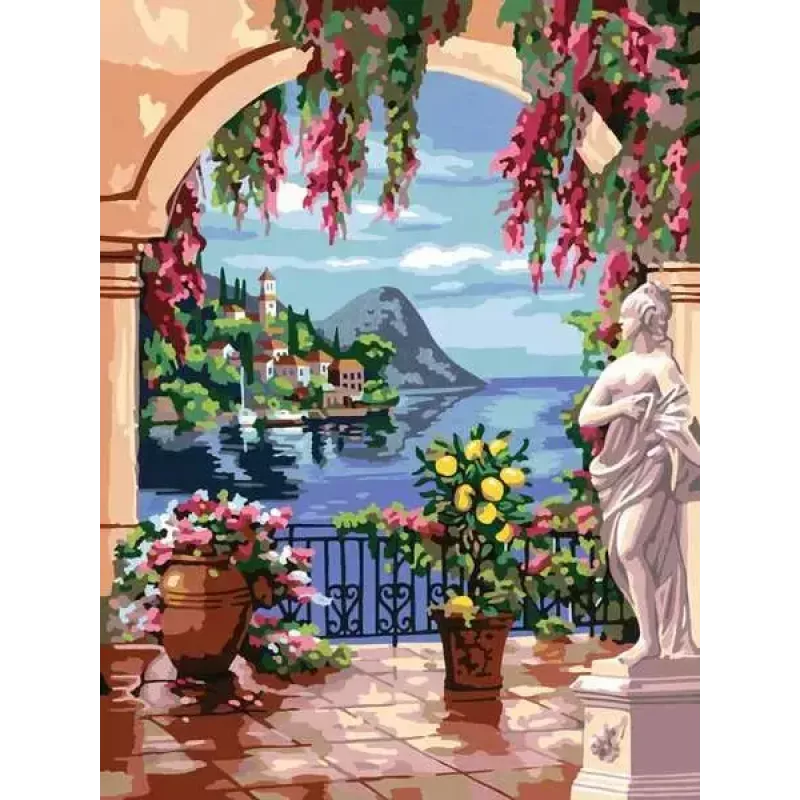 Puzzle Ravensburger CreArt Premium Lake Maggiore, maalimotiiv, mudel 25963