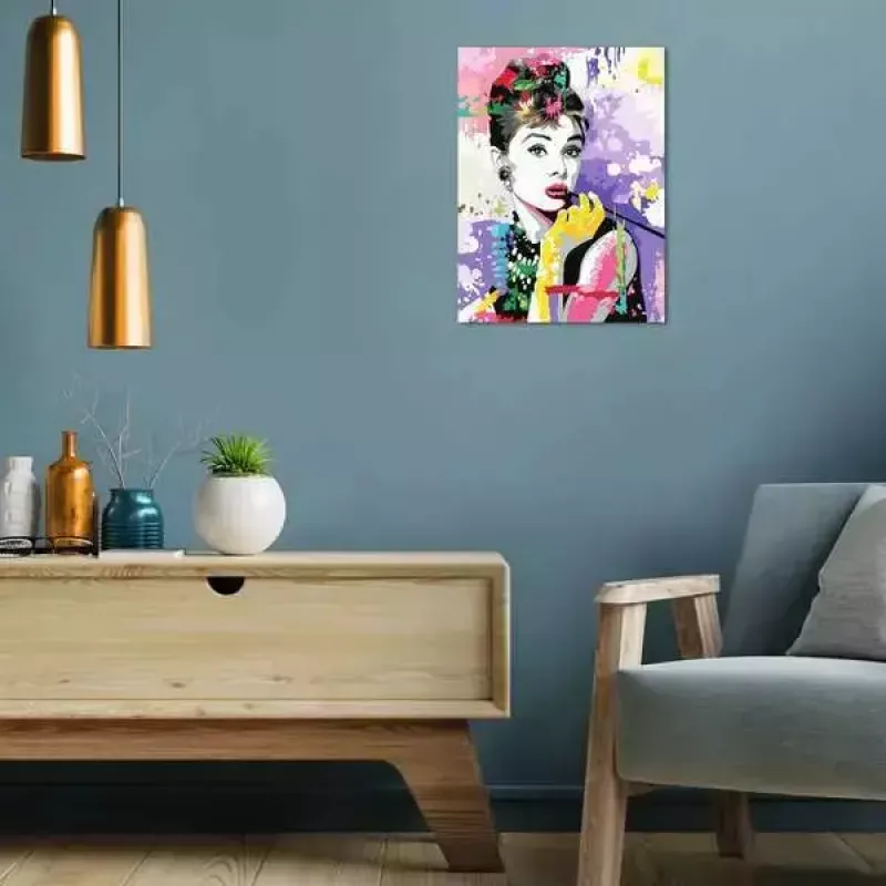 Maalimiskomplekt pusle peal Ravensburger CreArt Premium — Audrey Hepburn (Ravensburger 25526)
