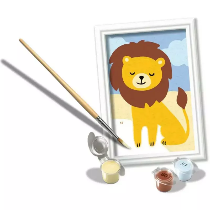 Maalikomplekt Ravensburger CreArt Little Lion – laste numbrimaalikomplekt