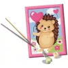 Värvimiskomplekt numbrite järgi Ravensburger CreArt Hearty Hedgehog (mudel 25883) — maalimiskomplekt