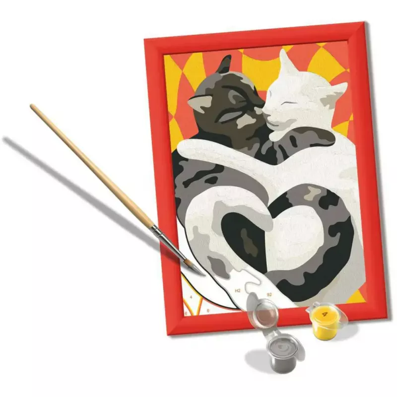 Ravensburger maalimiskomplekt CreArt - Cat Love (loov maalimiskomplekt)