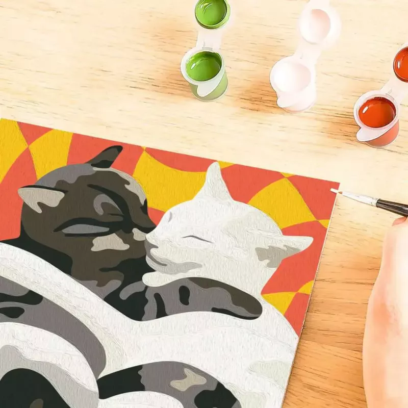 Ravensburger maalimiskomplekt CreArt - Cat Love (loov maalimiskomplekt)