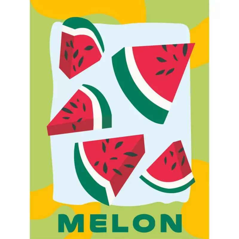 Maalimisnumbrite komplekt Ravensburger CreArt – Melonid (disain), Ravensburger 25516