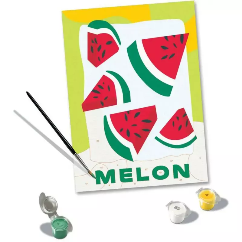 Maalimisnumbrite komplekt Ravensburger CreArt – Melonid (disain), Ravensburger 25516